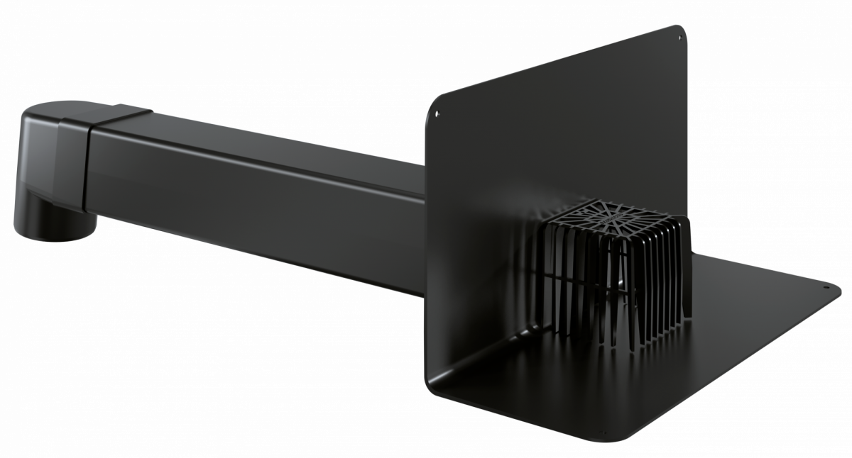 Парапетная воронка с листвоуловителем и отводом VC 100x100x650 детальное изображения