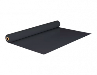 Гидроизоляционный полимерный материал ECOBASE V-ST,1,5 мм мембрана черная как выглядит