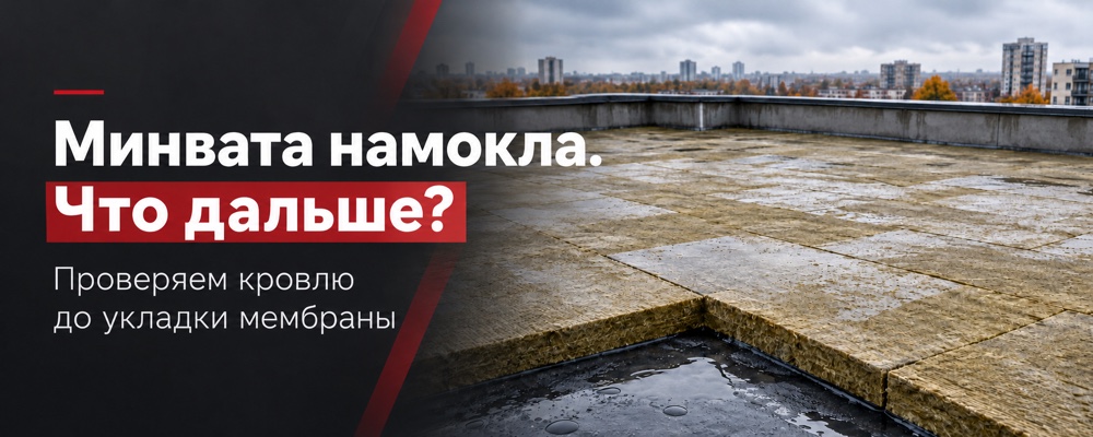 Минвата намокла. Что дальше? Проверяем кровлю до укладки мембраны