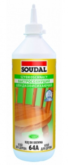 Быстросохнущий клей для дерева 64A SOUDAL как выглядит