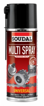 Многофункциональная смазка 400 мл Multi Spray SOUDAL как выглядит