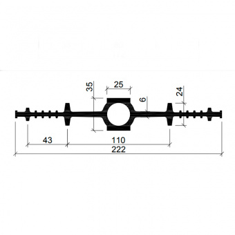 Гидрошпонка Аквастоп ДВ-220/25 EPDM